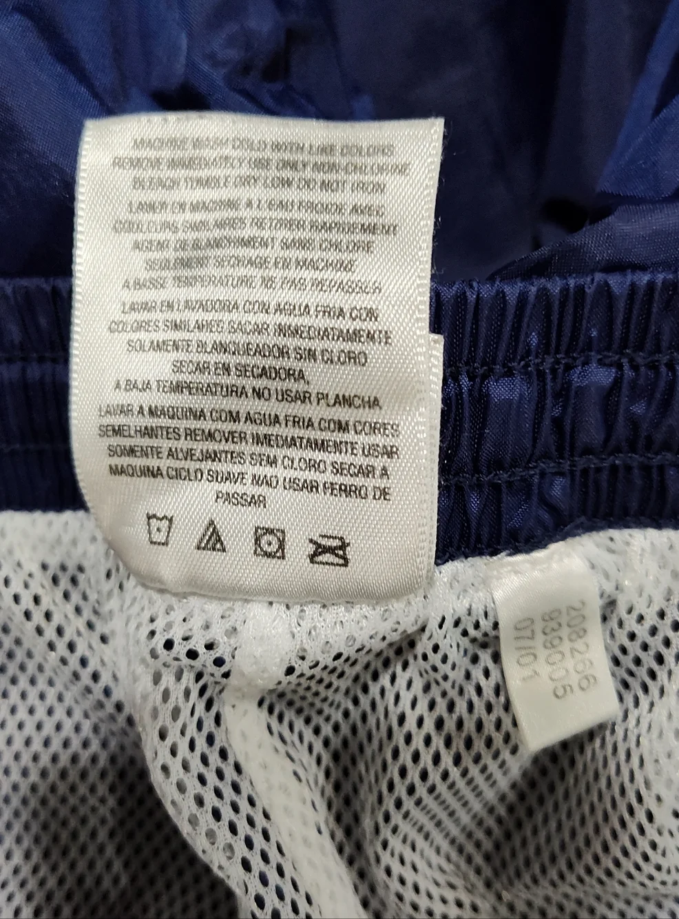 VTG Adidas Windbreaker Track Pants w/Pockets, Mesh-Lined, Men’s M. Blue. 2001 - Picture 7 of 8